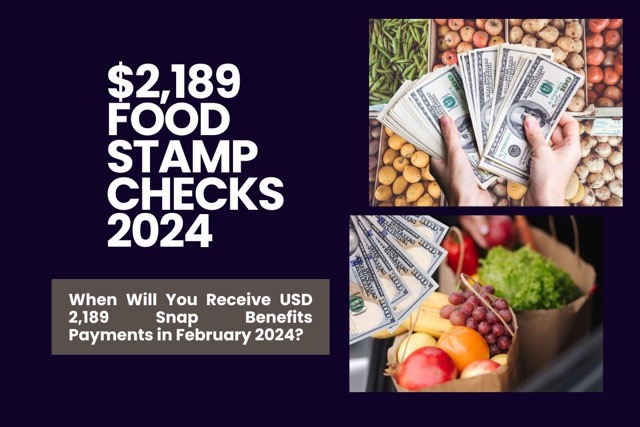 $2,189 Food Stamp Checks 2024 